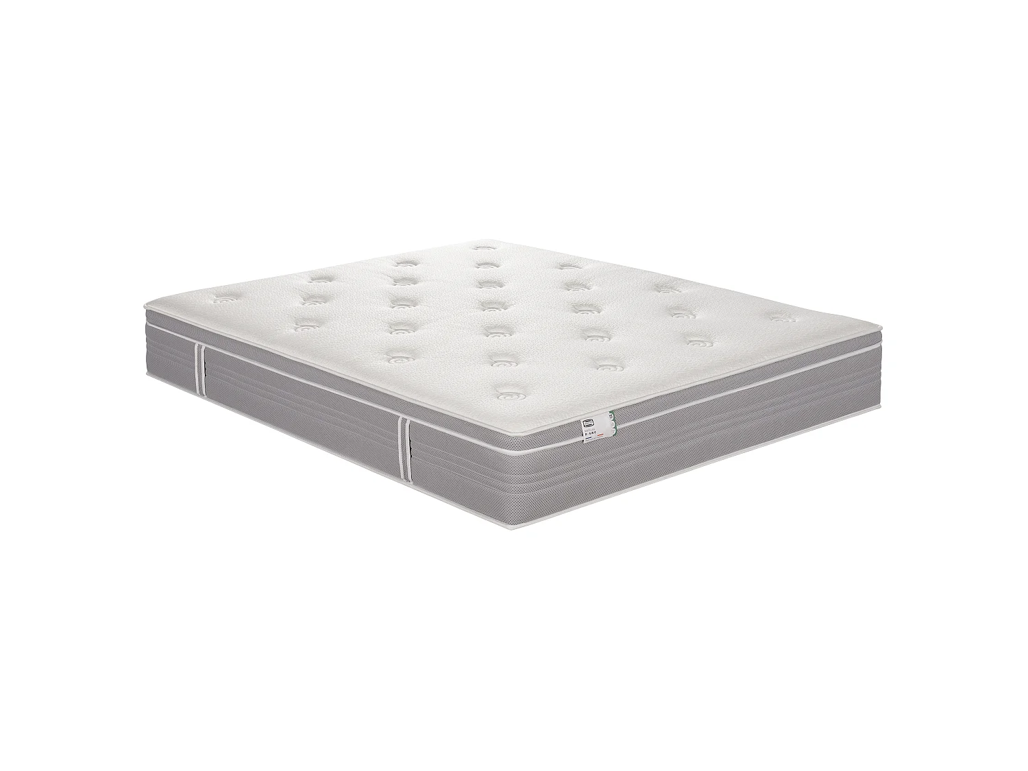 Matelas L'ELEGANT 200x200, ressort ensachés, ferme, H30