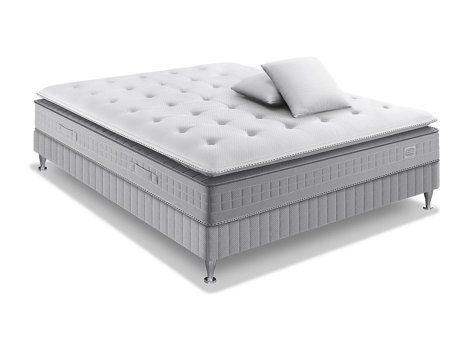 Ens EXTENSION 140x190 matelas H29 ressort ensachés, ferme, sommier,2 OREILLERS