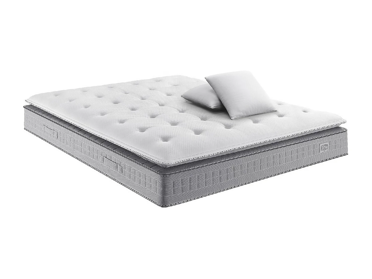 Matelas EXTENSION 140x200 matelas H29 ressort ensachés, ferme, 2 OREILLERS
