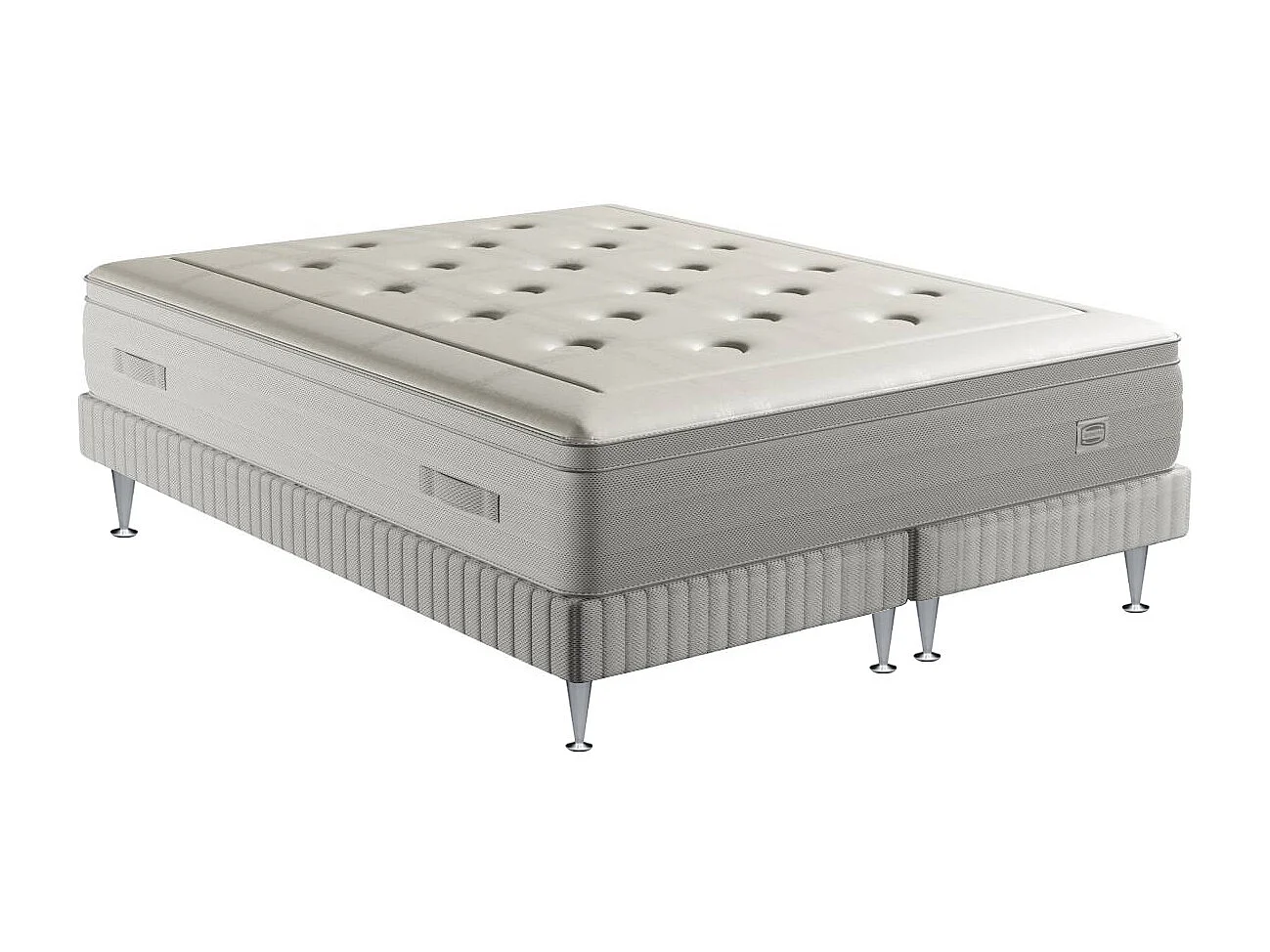 Ens REFLEXION 160x200 matelas H33 ressort ensachés, ferme, 2 sommiers