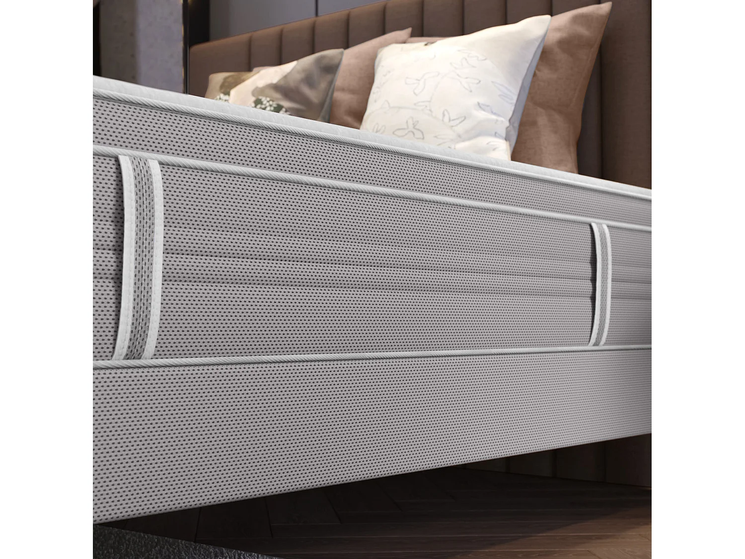 Ens L ELEGANT 160x200, ressort ensachés, ferme, H30