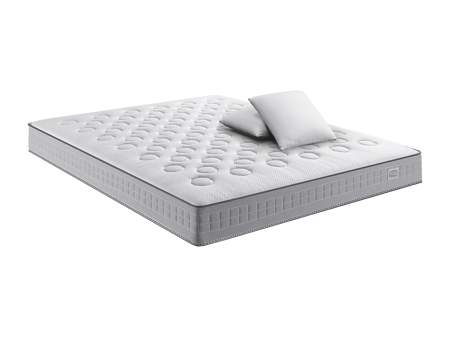 Matelas INITIAL 140x190, ressorts ensachés, ferme, H23 + 2 OREILLERS 60x60