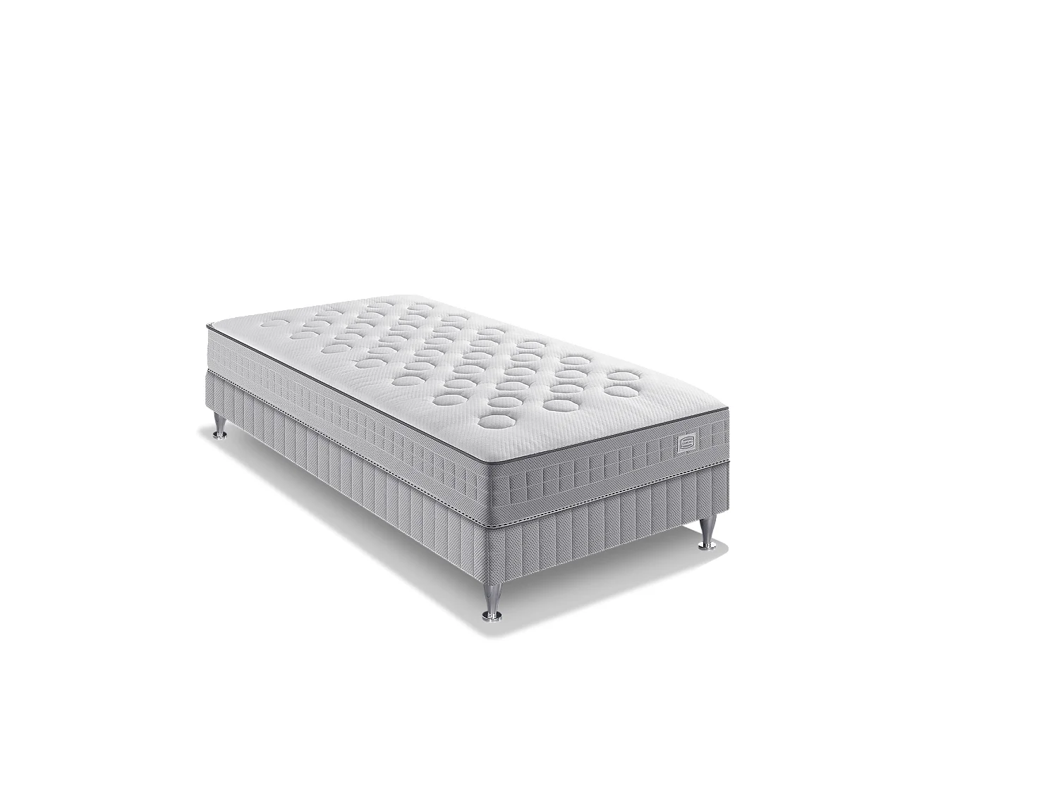 Ens INITIAL 90x190 matelas H23 ressort ensachés, ferme, sommier