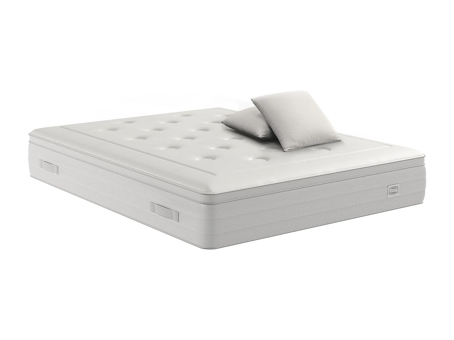 Matelas REFLEXION 140x200, ressort ensachés, ferme, H33 + 2 OREILLERS 60X60