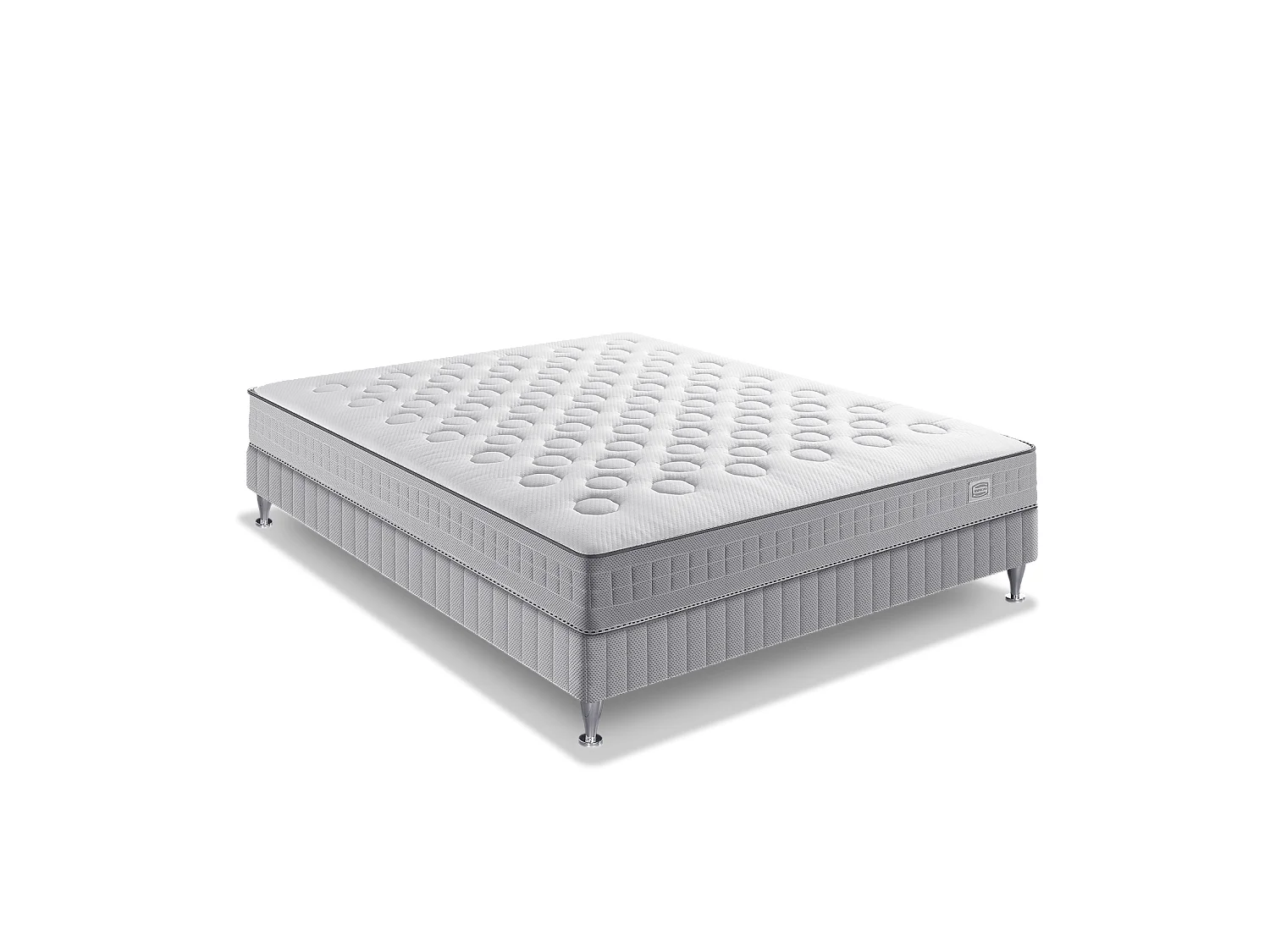 Ens INITIAL 140x190 matelas H23 ressort ensachés, ferme, sommier