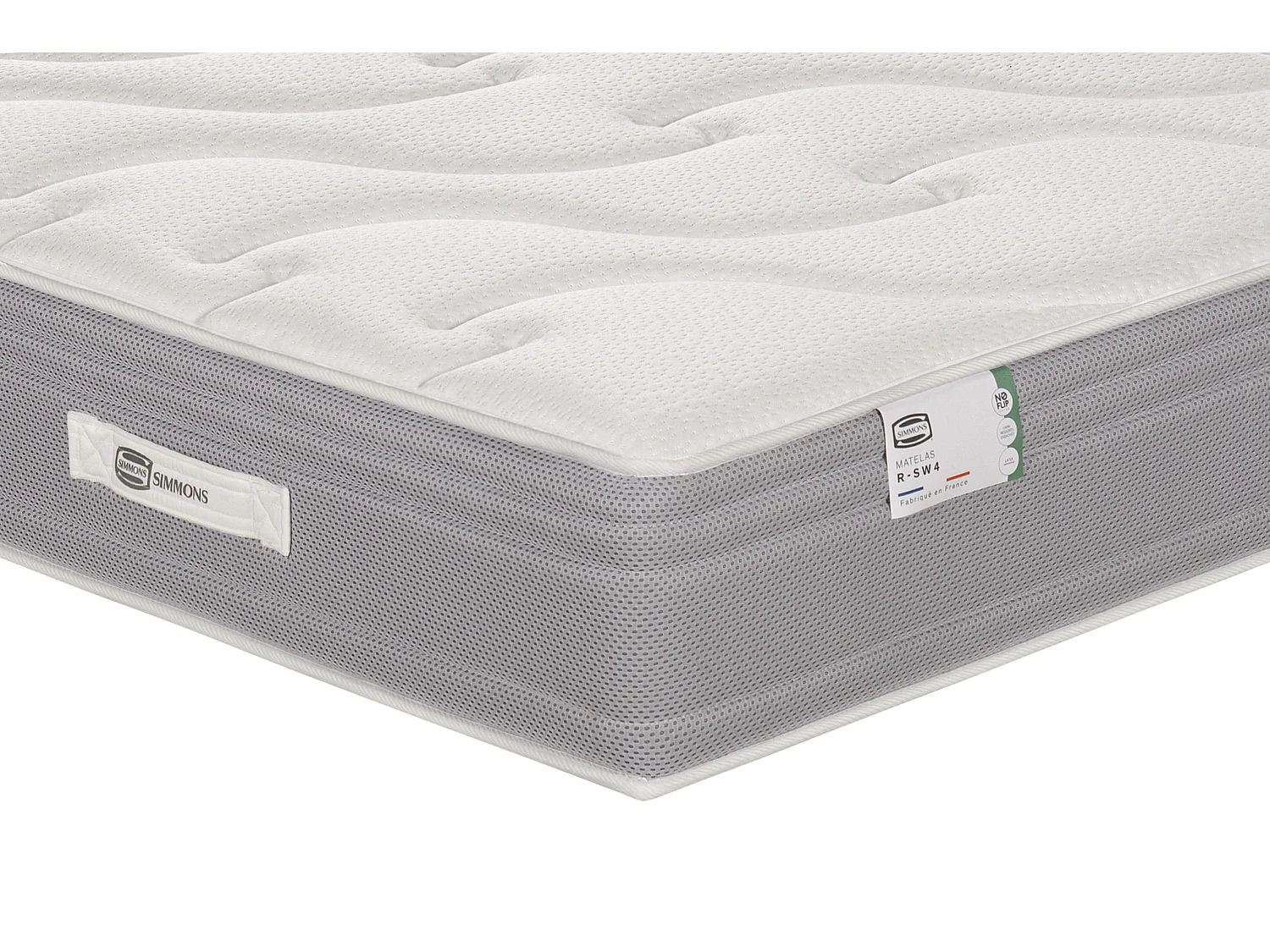 Ens LE PUISSANT 160x200 matelas H25 ressort ensachés, mi-ferme, sommier