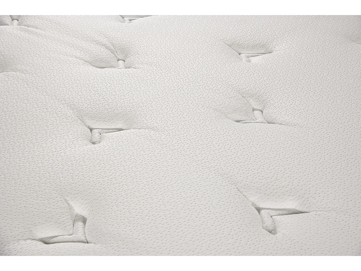 Ens LE VISIONNAIRE 200x200 matelas H27 ressort ensachés, ferme, 2 sommiers