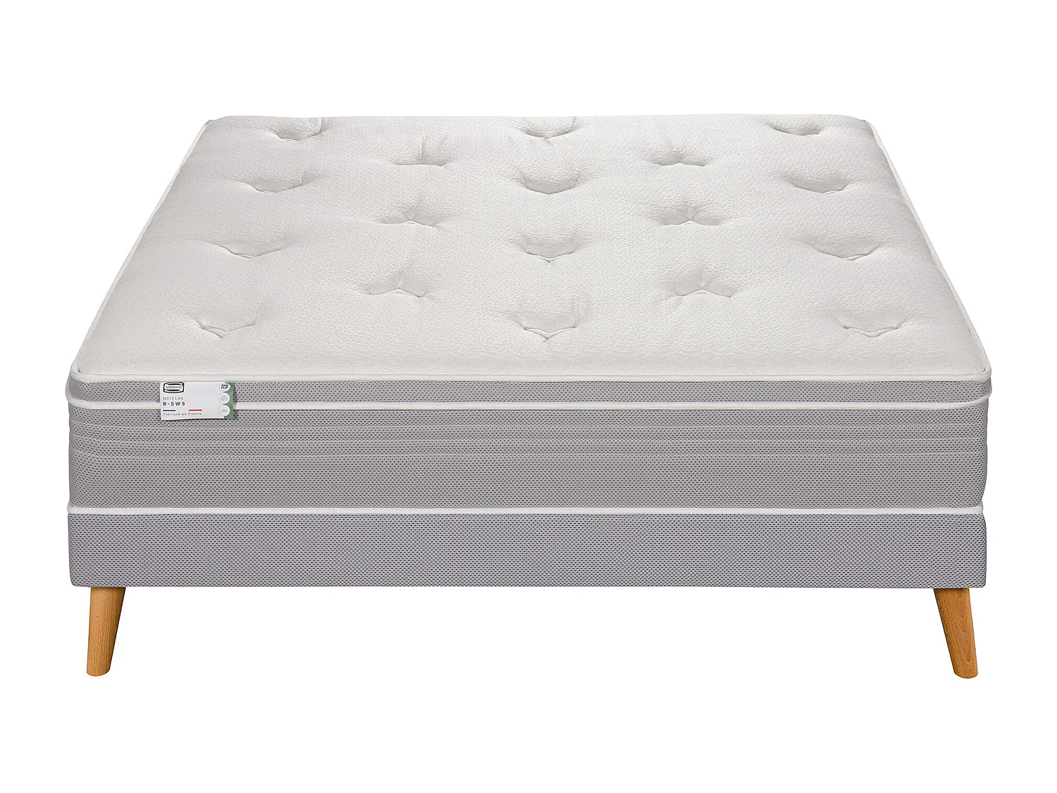 Ens LE VISIONNAIRE 140x190 matelas H27 ressort ensachés, ferme, sommier