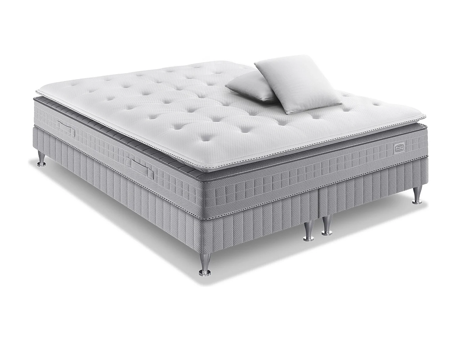 Ens EXTENSION 160x200 matelas H29 ressort ensachés, ferme, 2 sommiers,2 OREILLERS