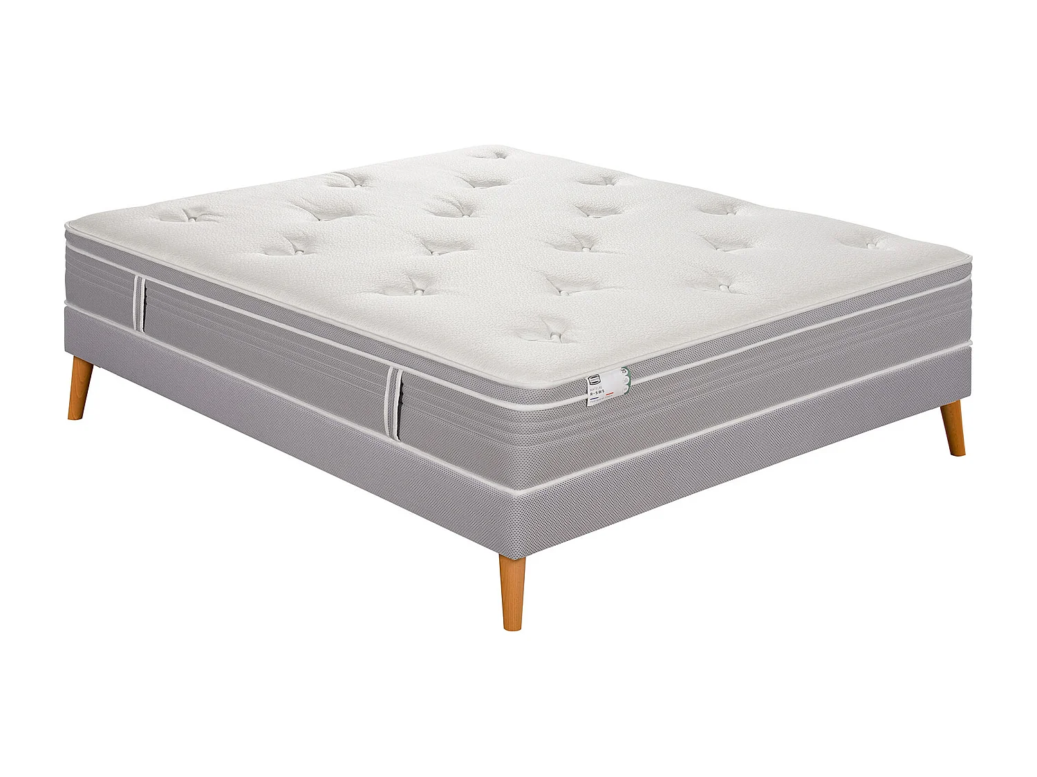 Ens LE VISIONNAIRE 140x200 matelas H27 ressort ensachés, ferme, sommier