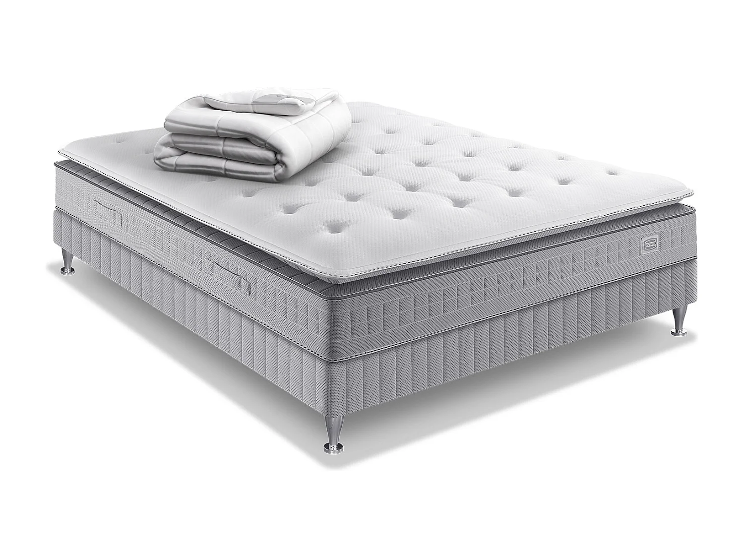 Ens EXTENSION 140x200 matelas H29 ressort ensachés, ferme, sommier,COUETTE