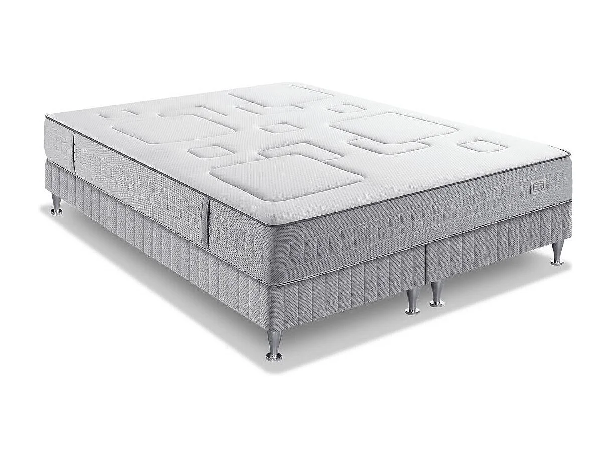 Ens EQUILIBRE 180x200 matelas H25 ressort ensachés, ferme, 2 sommiers