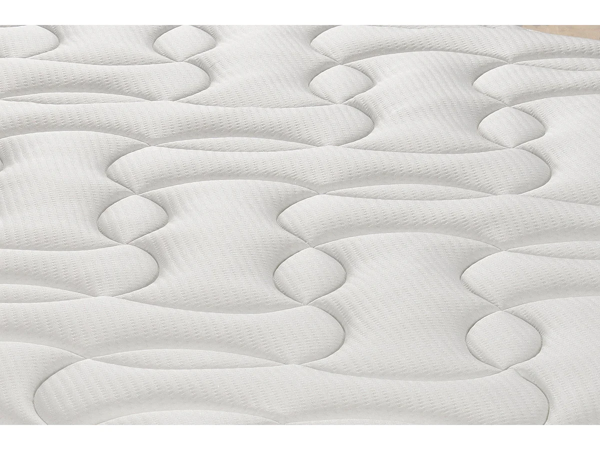Ens L INDISPENSABLE 90x190 matelas H26 ressort ensachés, ferme, sommier