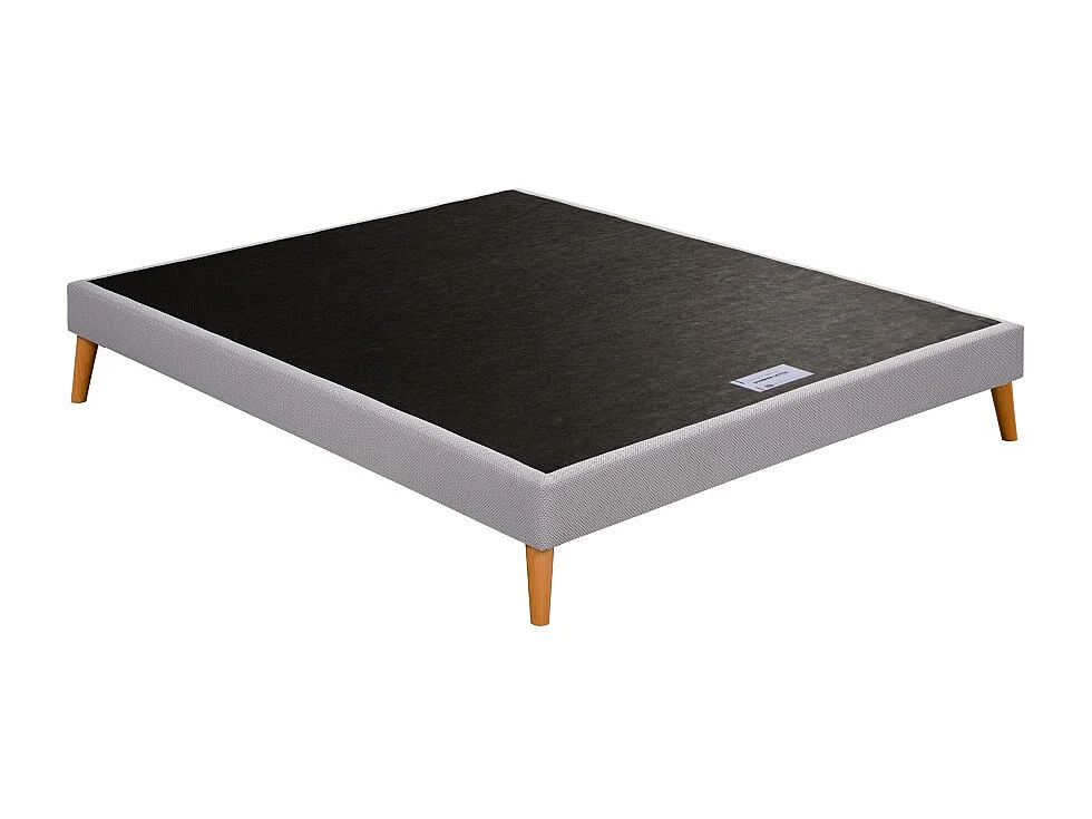 Sommier DECOR 160x200 à lattes + 4 pieds bois