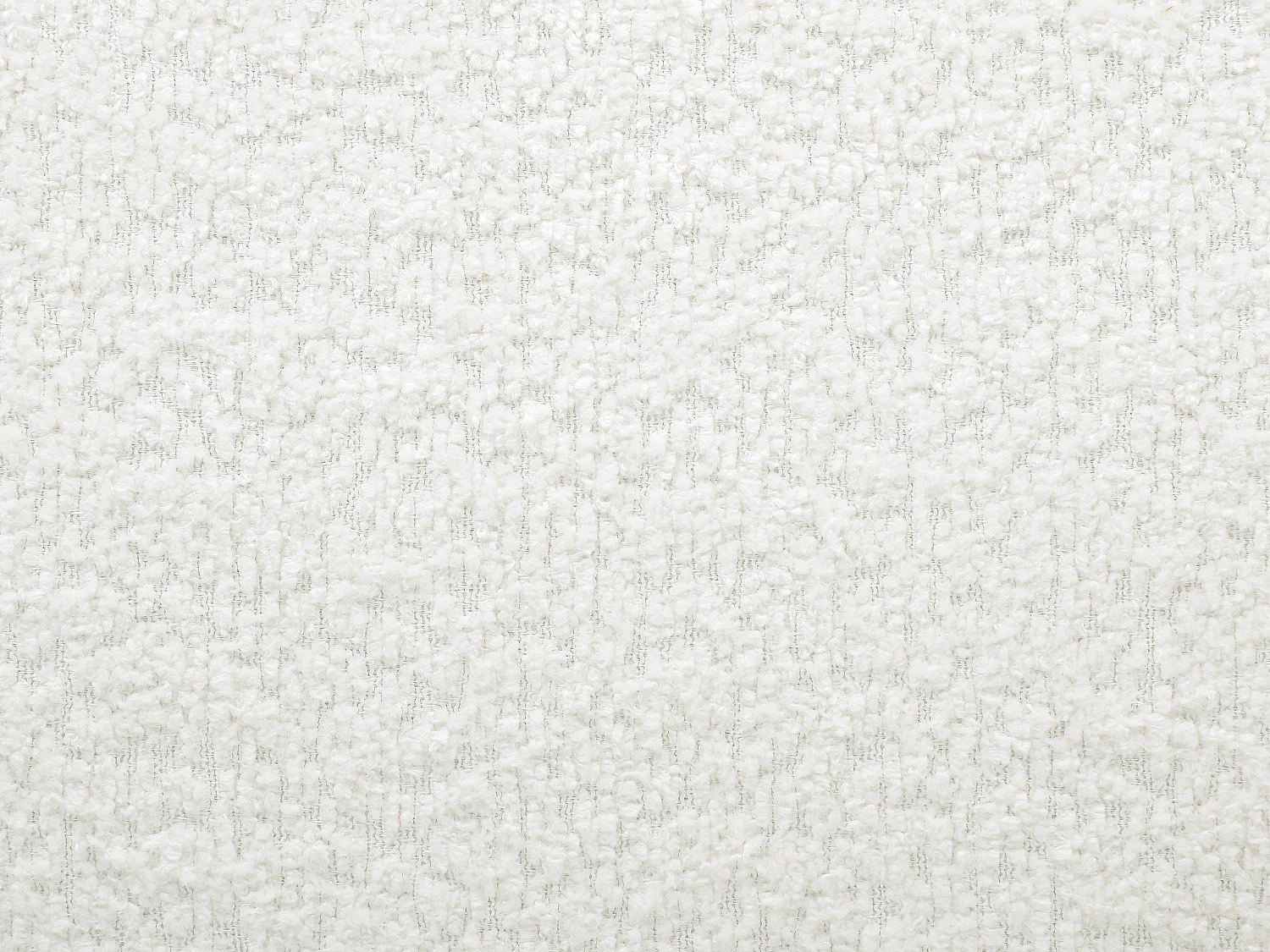 Fauteuil en tissu bouclette blanc cassé COLIANI