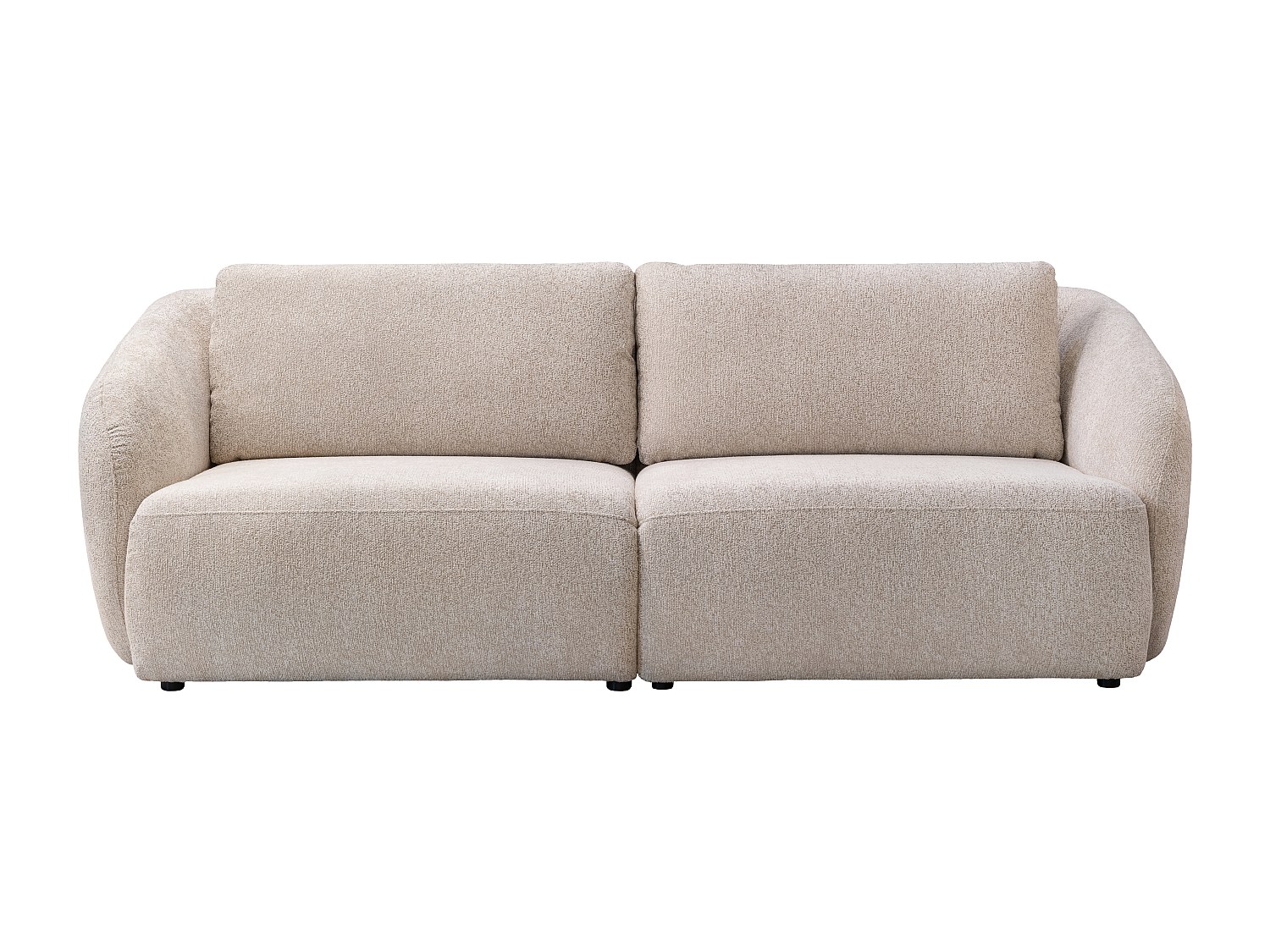 3-sitsig soffa i beige chenilletyg LIRUNO