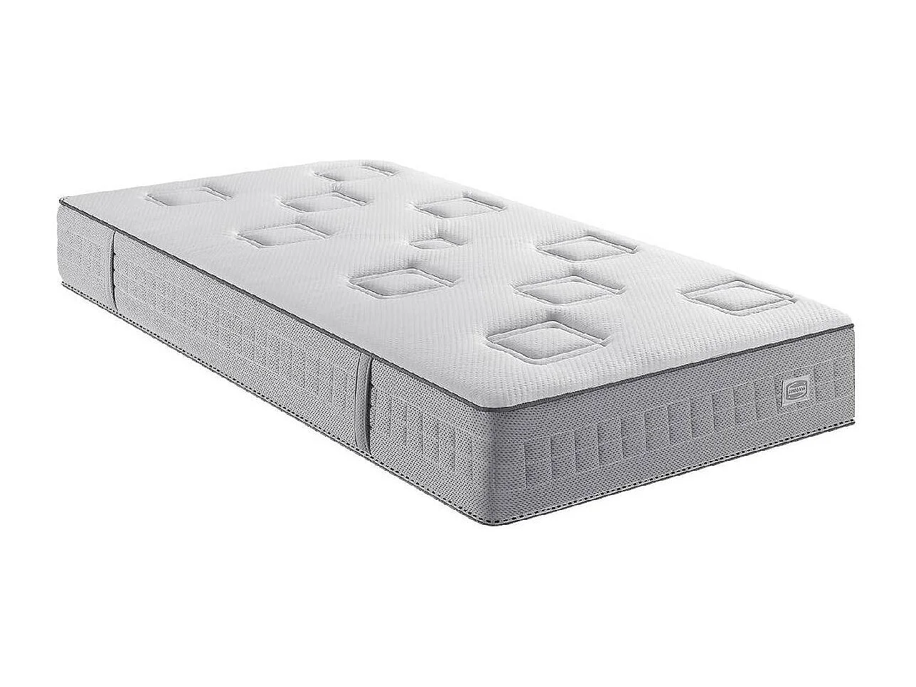Matelas EQUILIBRE 90x190, ressort ensachés, ferme, H25