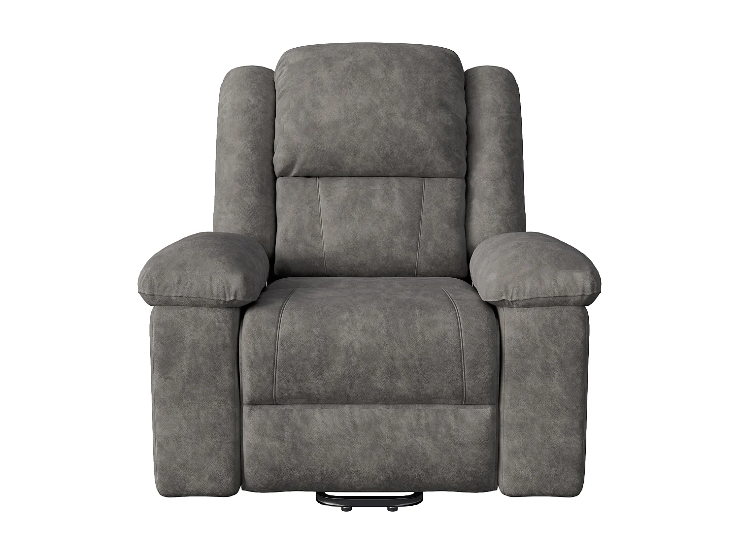 Chaise longue - 93 x 83 x 106 cm - avec fonction de chauffage massage à 8 points - Réglable - Apportepied - gris