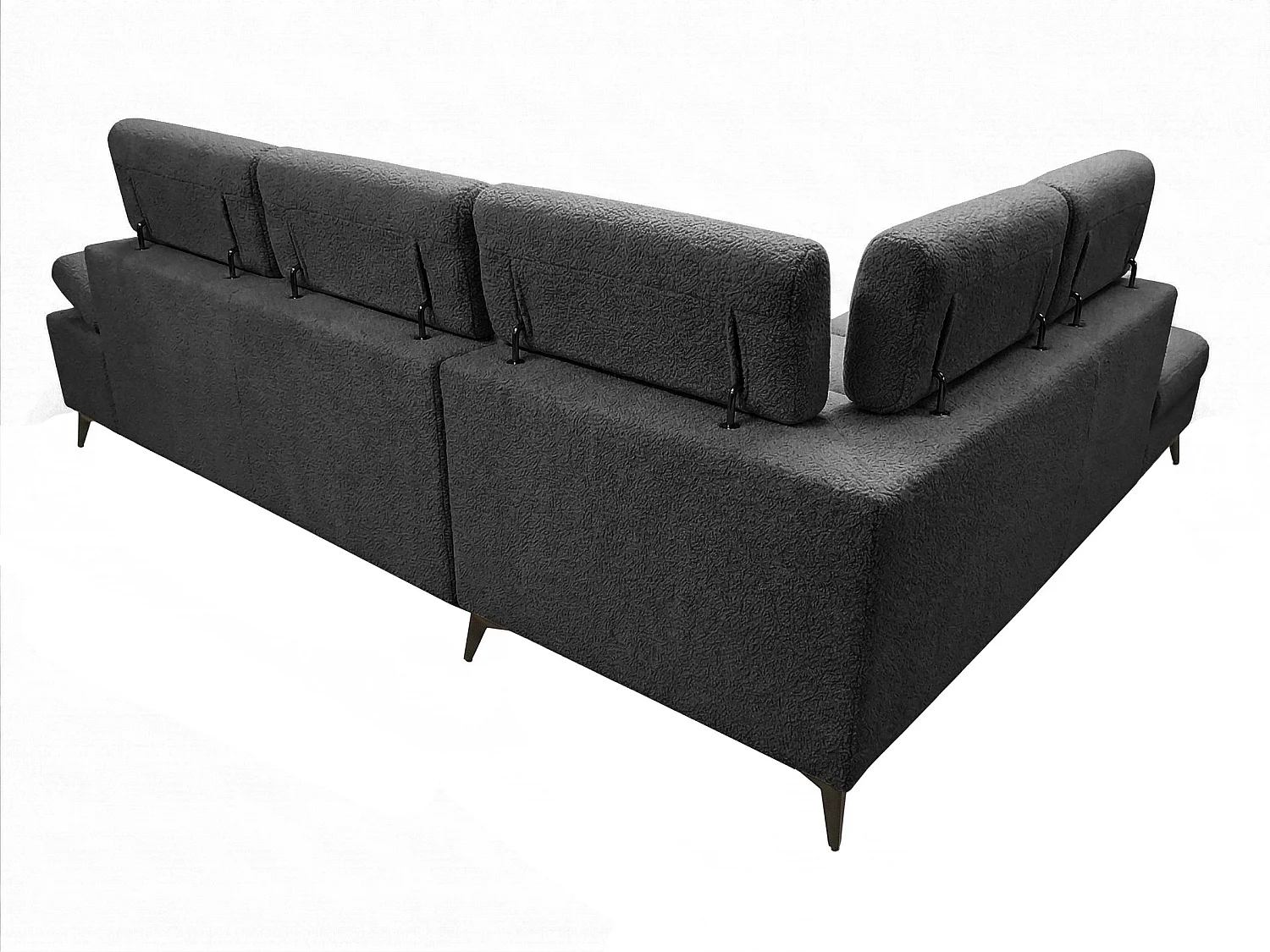 Canapé d’angle moderne Vigo avec fonction RELAX et appuie-têtes réglables – idéal pour le salon