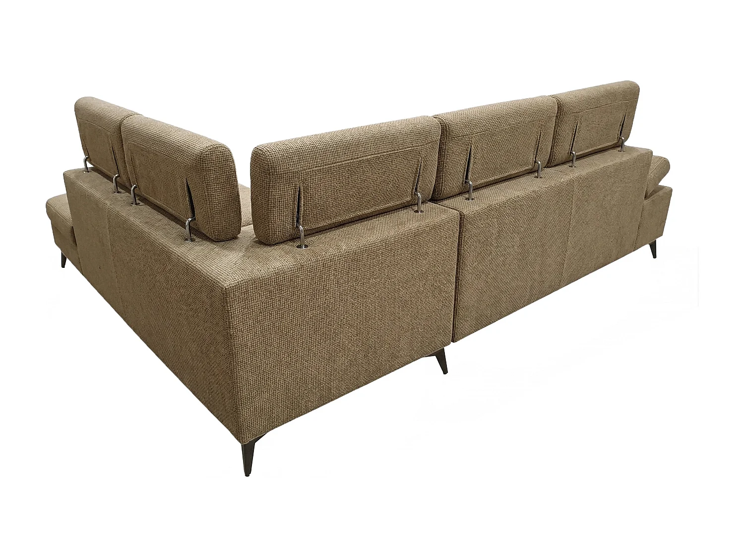 Canapé d’angle moderne Vigo avec fonction RELAX et appuie-têtes réglables – idéal pour le salon