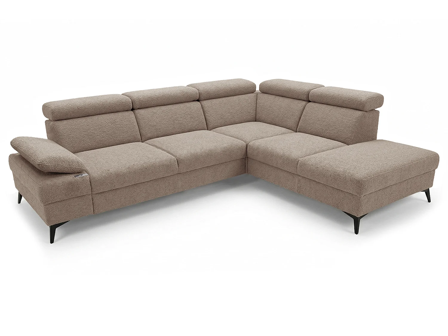 Moderner Ecksofa Vigo mit RELAX-Funktion und verstellbaren Kopfstützen – ideal für das Wohnzimmer