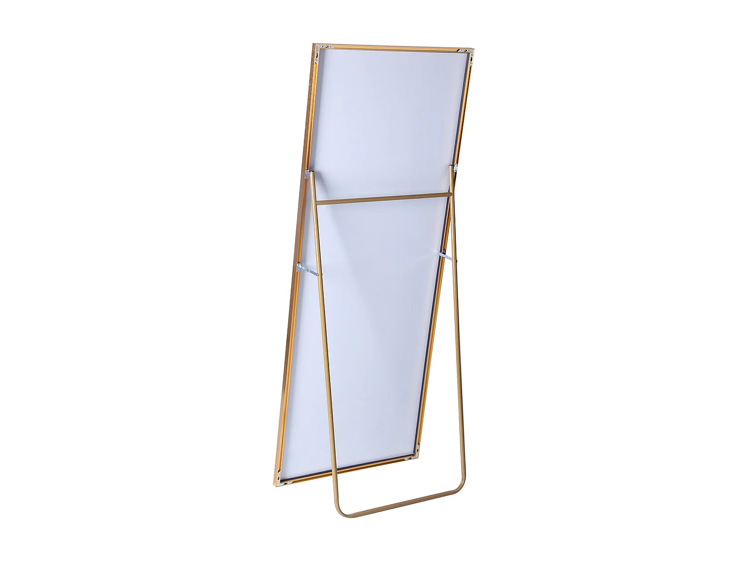 180 x 80 cm Miroir debout au sol - Rectangle Miroir à corps complet - avec cadre en aluminium - Or