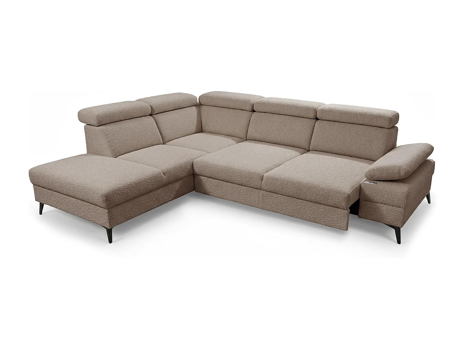 Moderner Ecksofa Vigo mit RELAX-Funktion und verstellbaren Kopfstützen – ideal für das Wohnzimmer