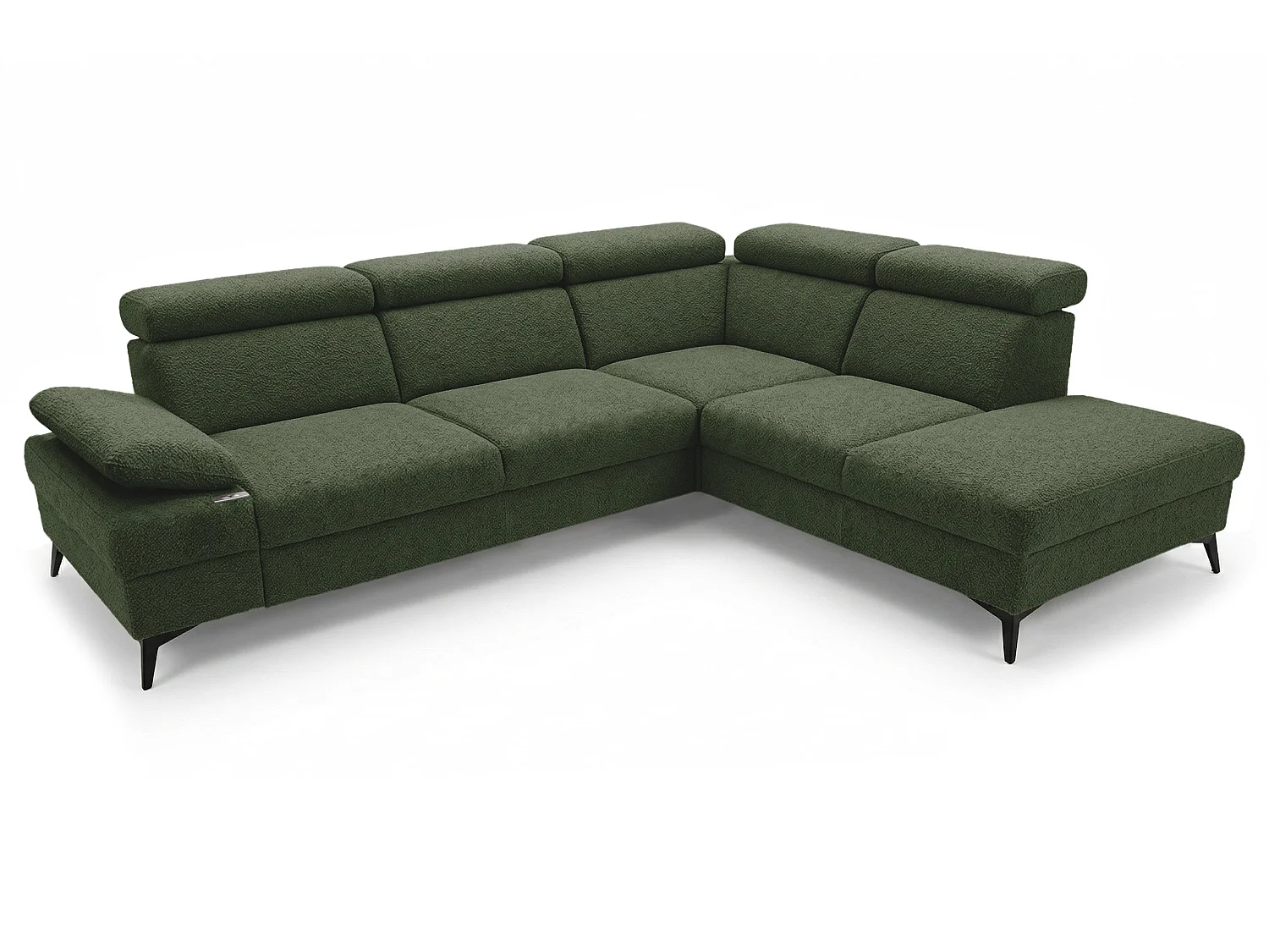 Canapé d’angle moderne Vigo avec fonction RELAX et appuie-têtes réglables – idéal pour le salon