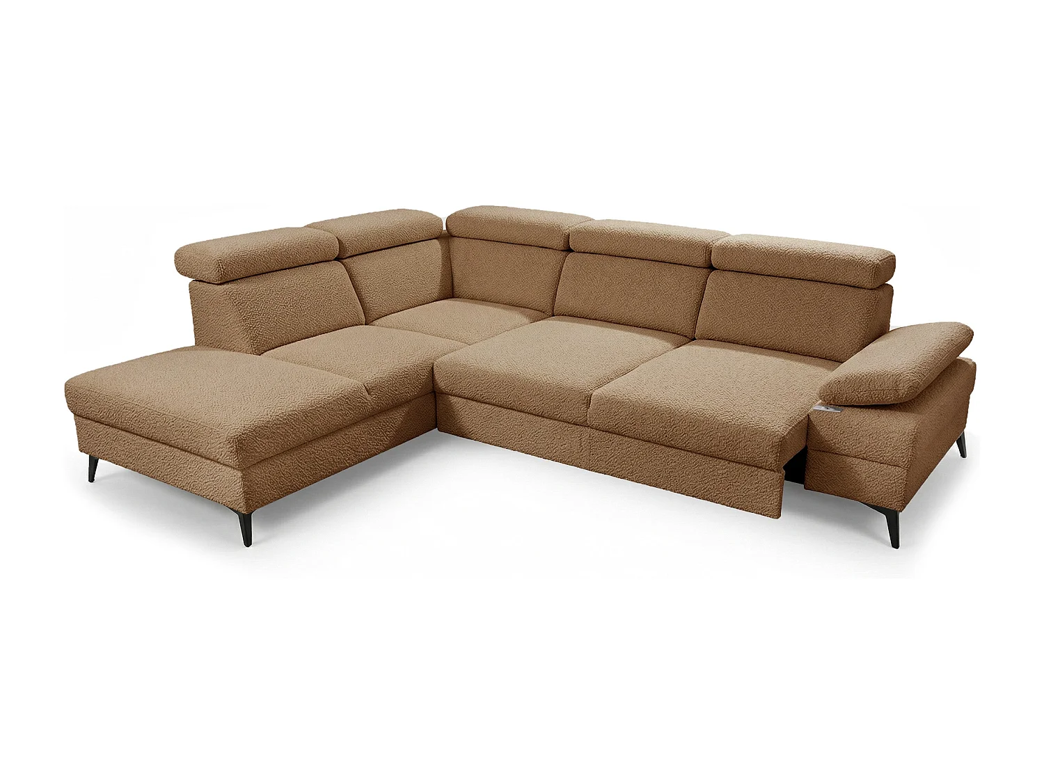 Moderner Ecksofa Vigo mit RELAX-Funktion und verstellbaren Kopfstützen – ideal für das Wohnzimmer