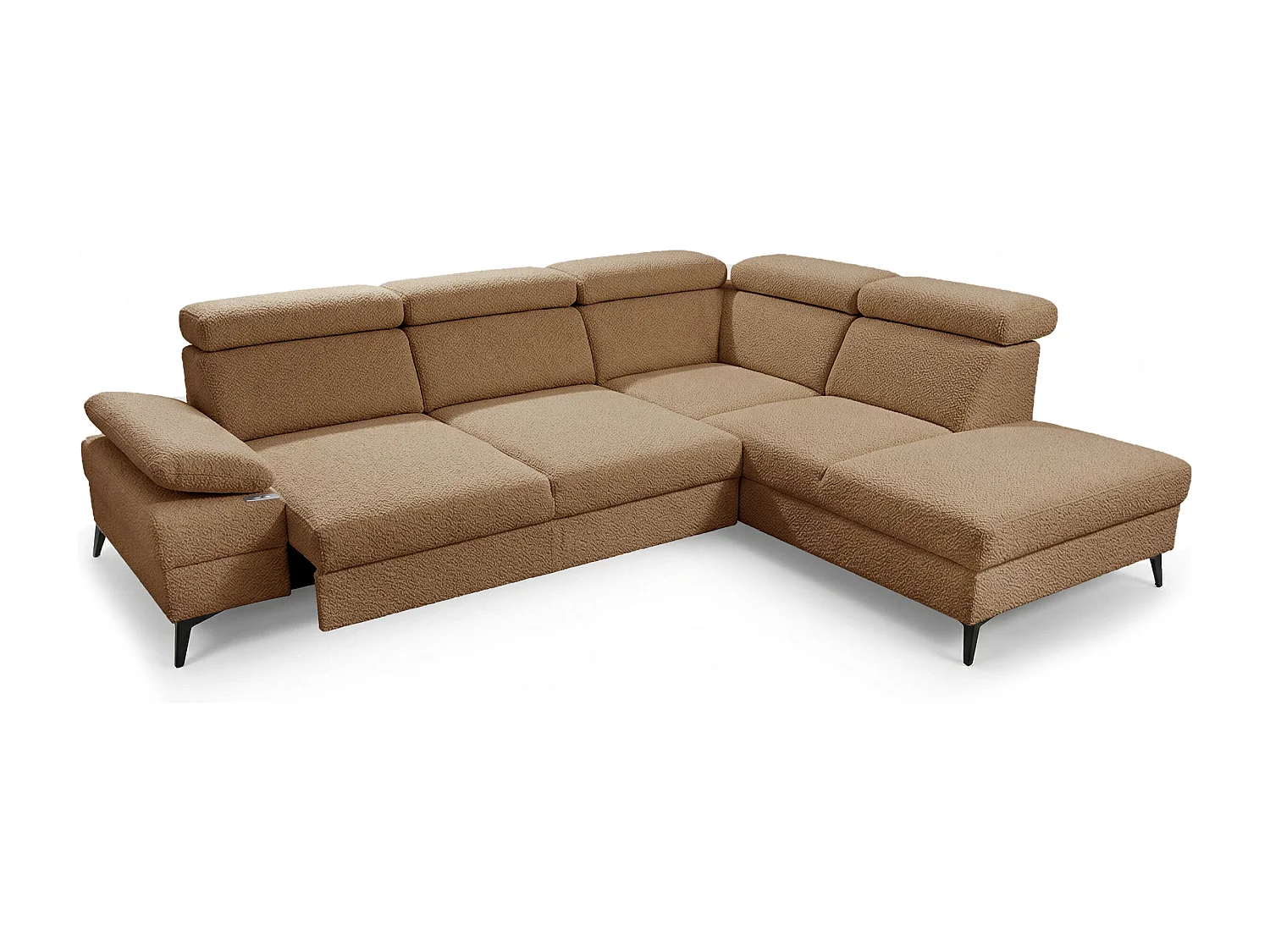 Moderner Ecksofa Vigo mit RELAX-Funktion und verstellbaren Kopfstützen – ideal für das Wohnzimmer
