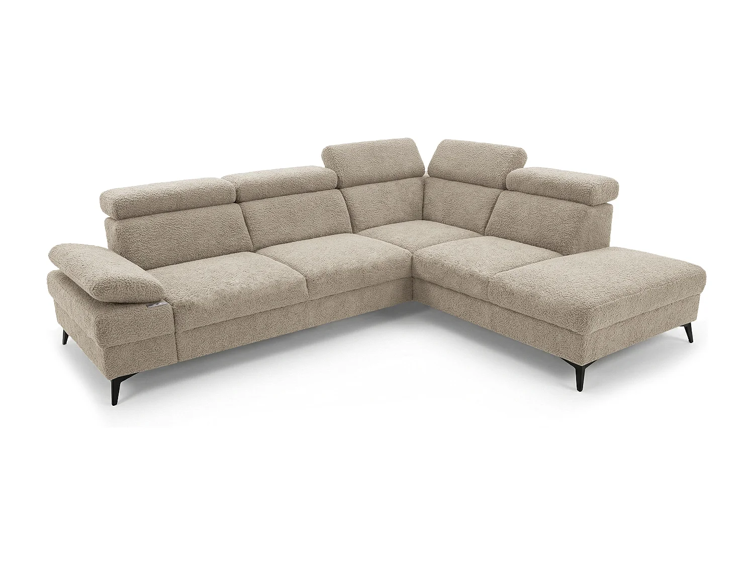 Moderne hoekbank Vigo met RELAX-functie en verstelbare hoofdsteunen – ideaal voor de woonkamer