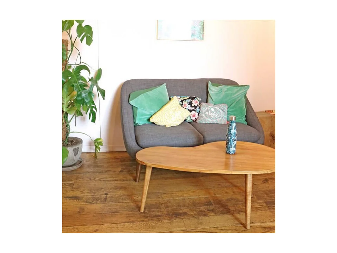 YOKO DESIGN Isolierflasche 500 ml Motiv Equador Edelstahl Doppelwand, hält 12h warm, 24h kalt, pflanzliches Design