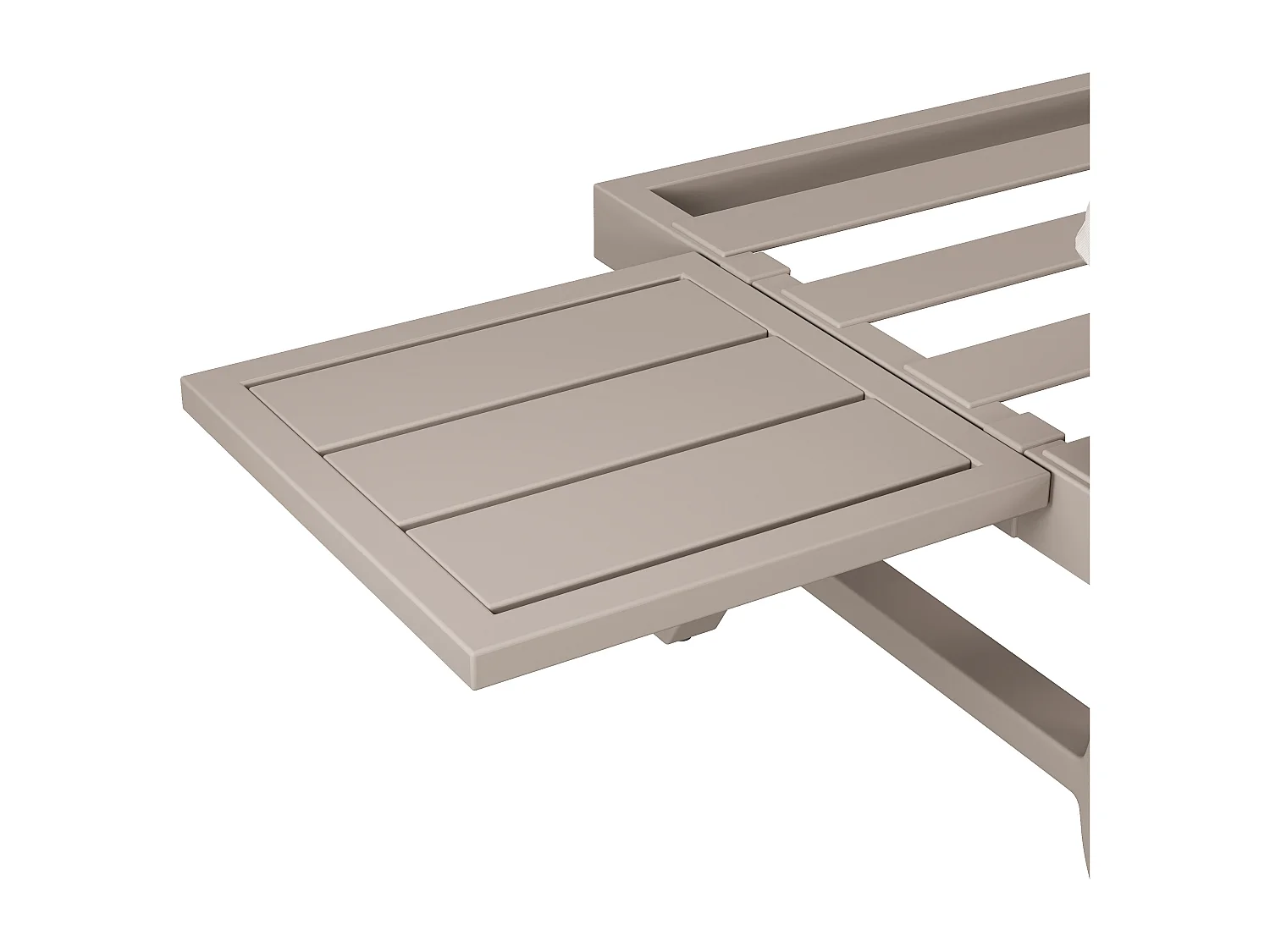 Salon de Jardin d'Angle en Acacia - Canapé avec Table Basse - Corde Tressée Artisanale - Coussins Déperlants - Beige