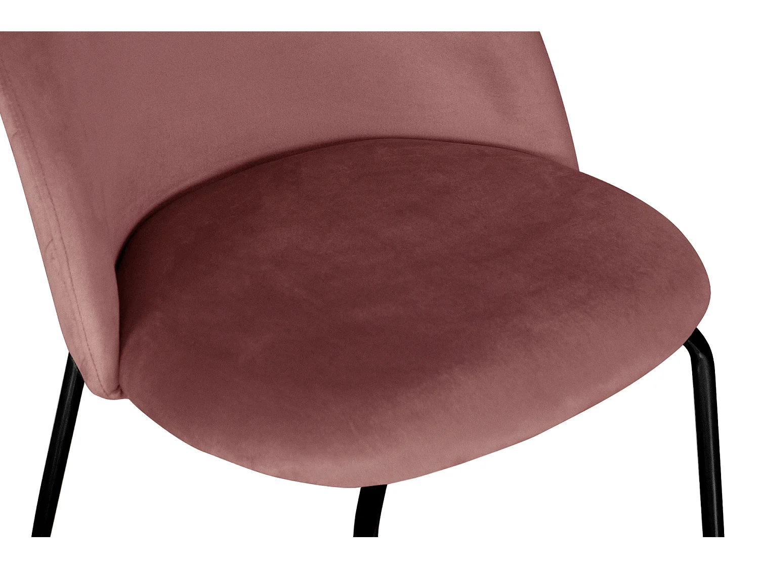 Sgabello cucina imbottito, sgabello alto in velluto rosso mattone piede nero – Nicole