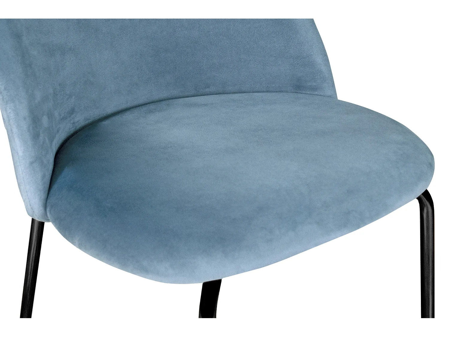 Sgabello cucina imbottito, sgabello alto in velluto carta da zucchero piede nero – Nicole