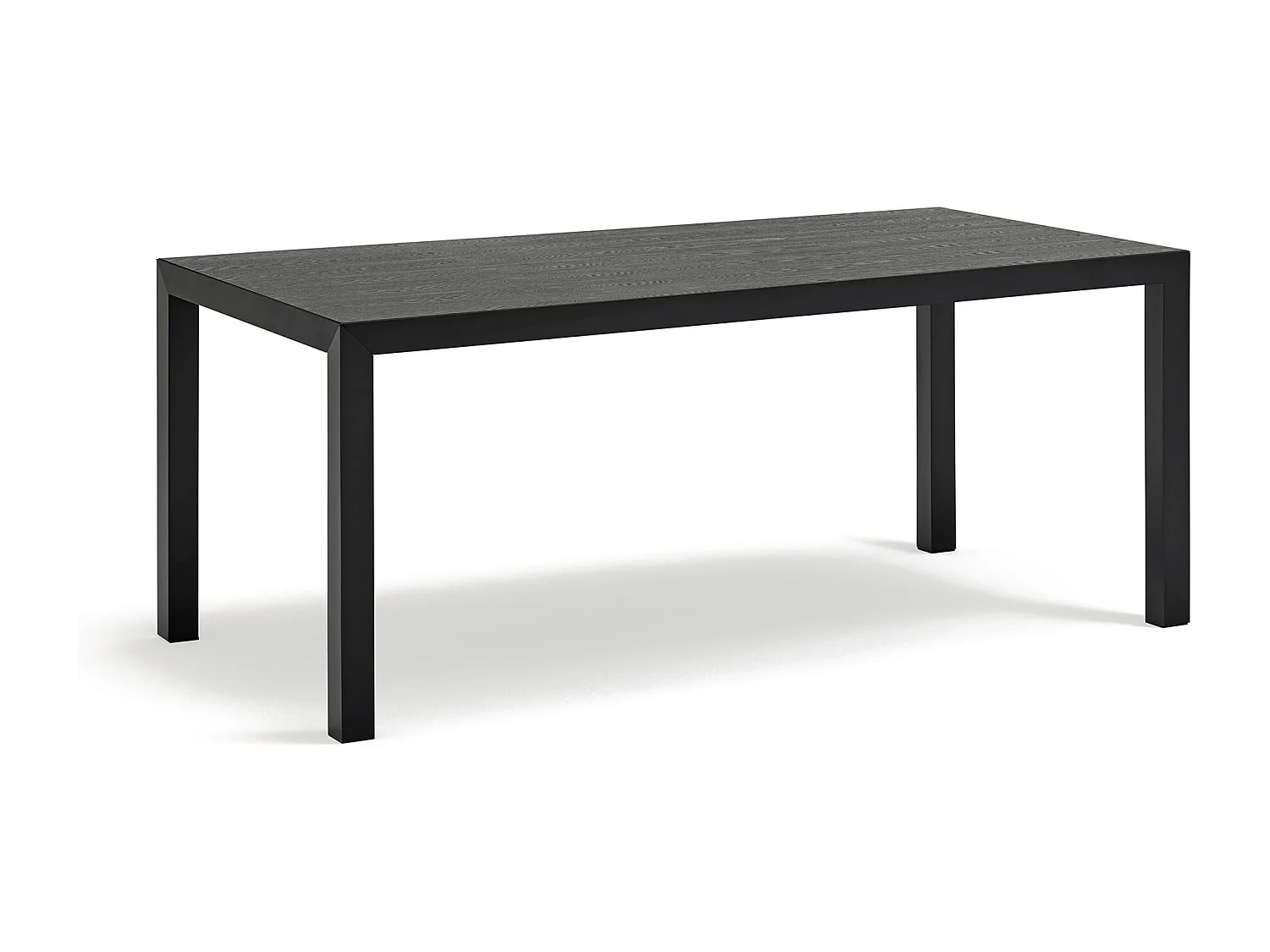 Table rectangulaire à pieds en métal 180 x 75 cm