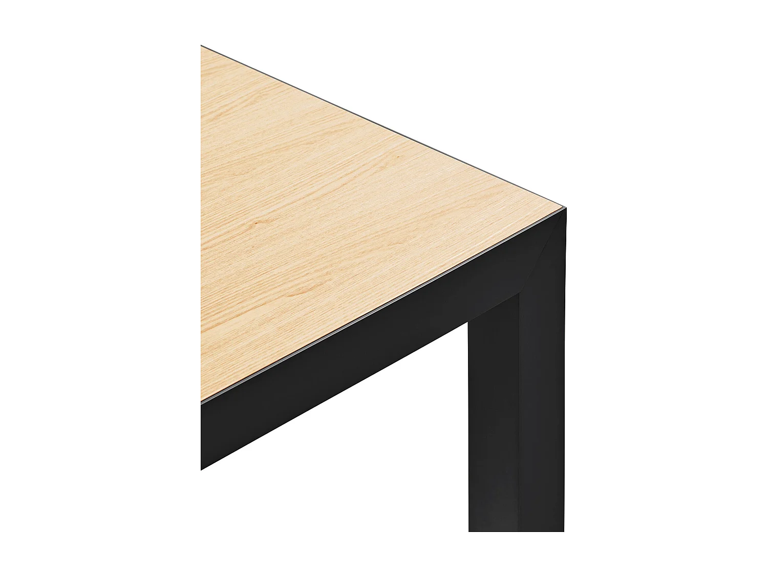 Table rectangulaire à pieds en métal 180 x 75 cm