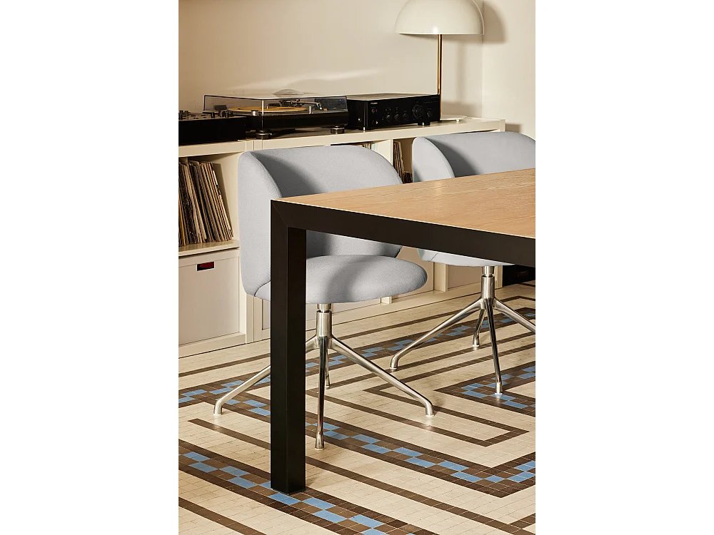 Table rectangulaire à pieds en métal 180 x 75 cm