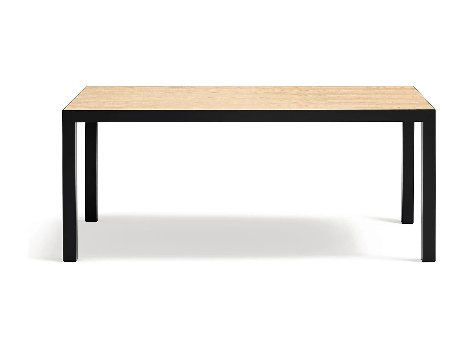 Table rectangulaire à pieds en métal 180 x 75 cm