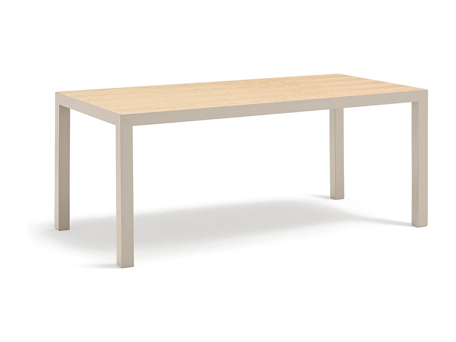 Table rectangulaire à pieds en métal 180 x 75 cm