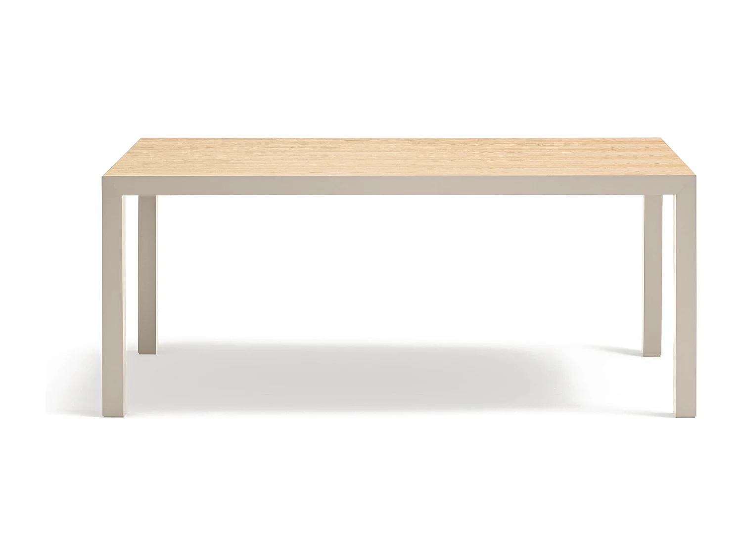 Table rectangulaire à pieds en métal 180 x 75 cm