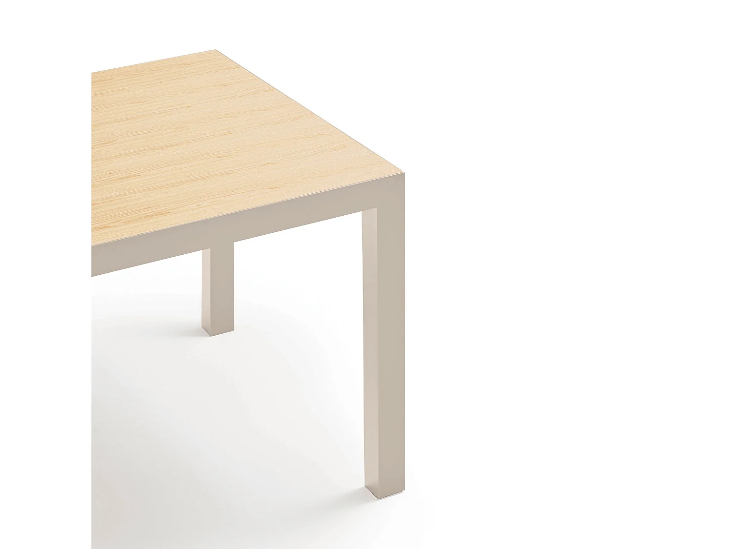 Table rectangulaire à pieds en métal 180 x 75 cm