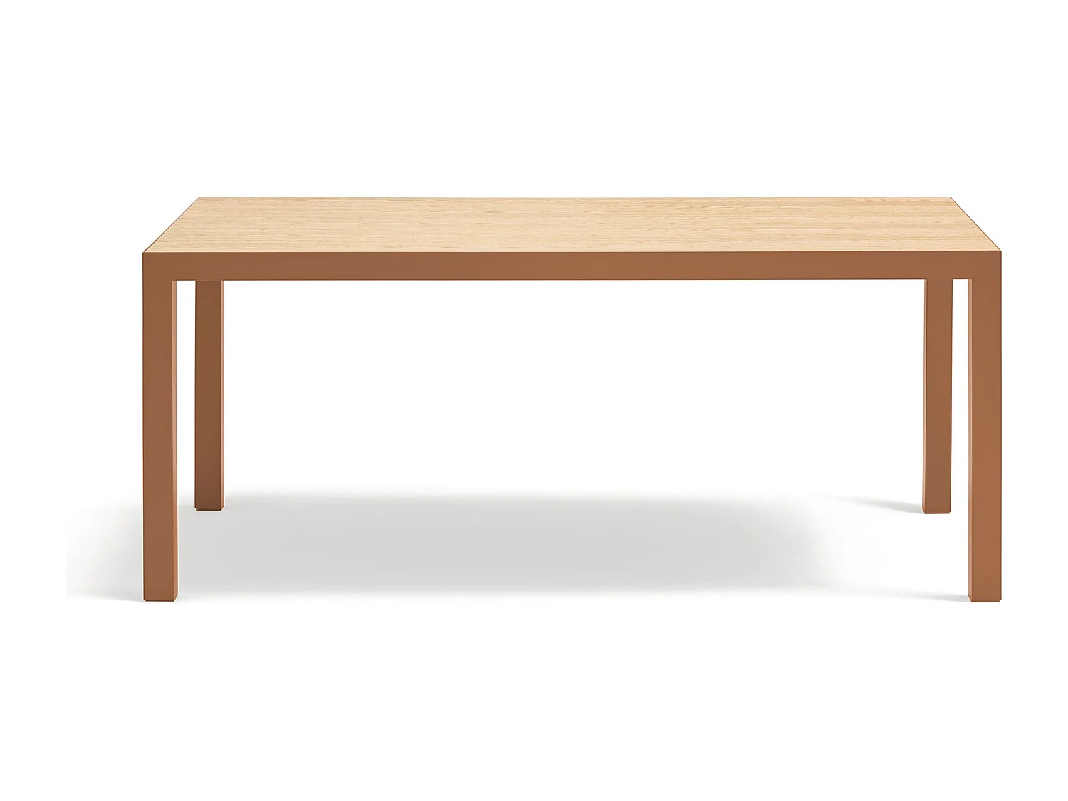 Table rectangulaire à pieds en métal 180 x 75 cm