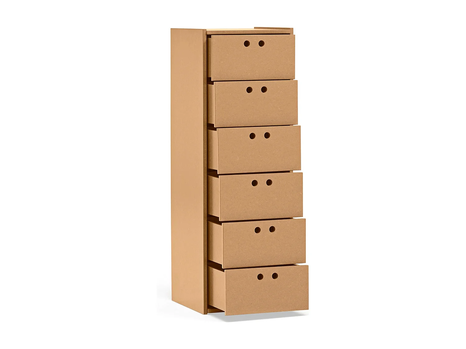 Commode haute 6 tiroirs 40 x 118 cm