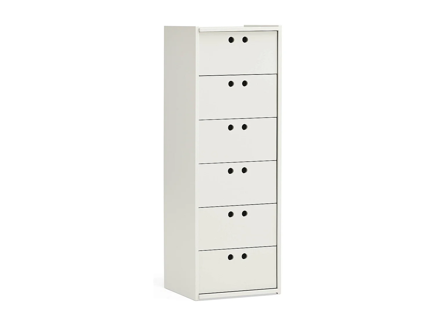 Commode haute 6 tiroirs 40 x 118 cm