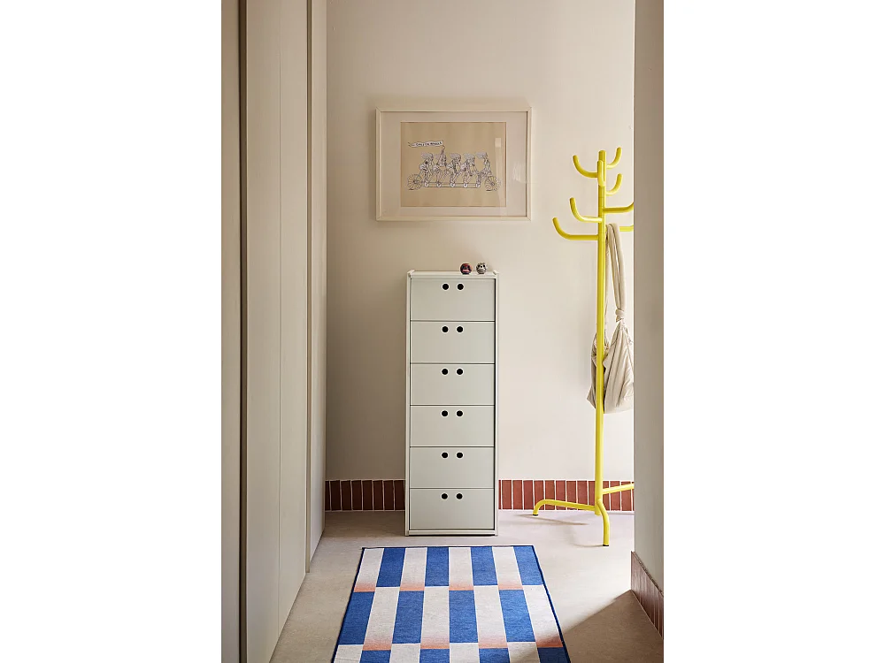 Commode haute 6 tiroirs 40 x 118 cm