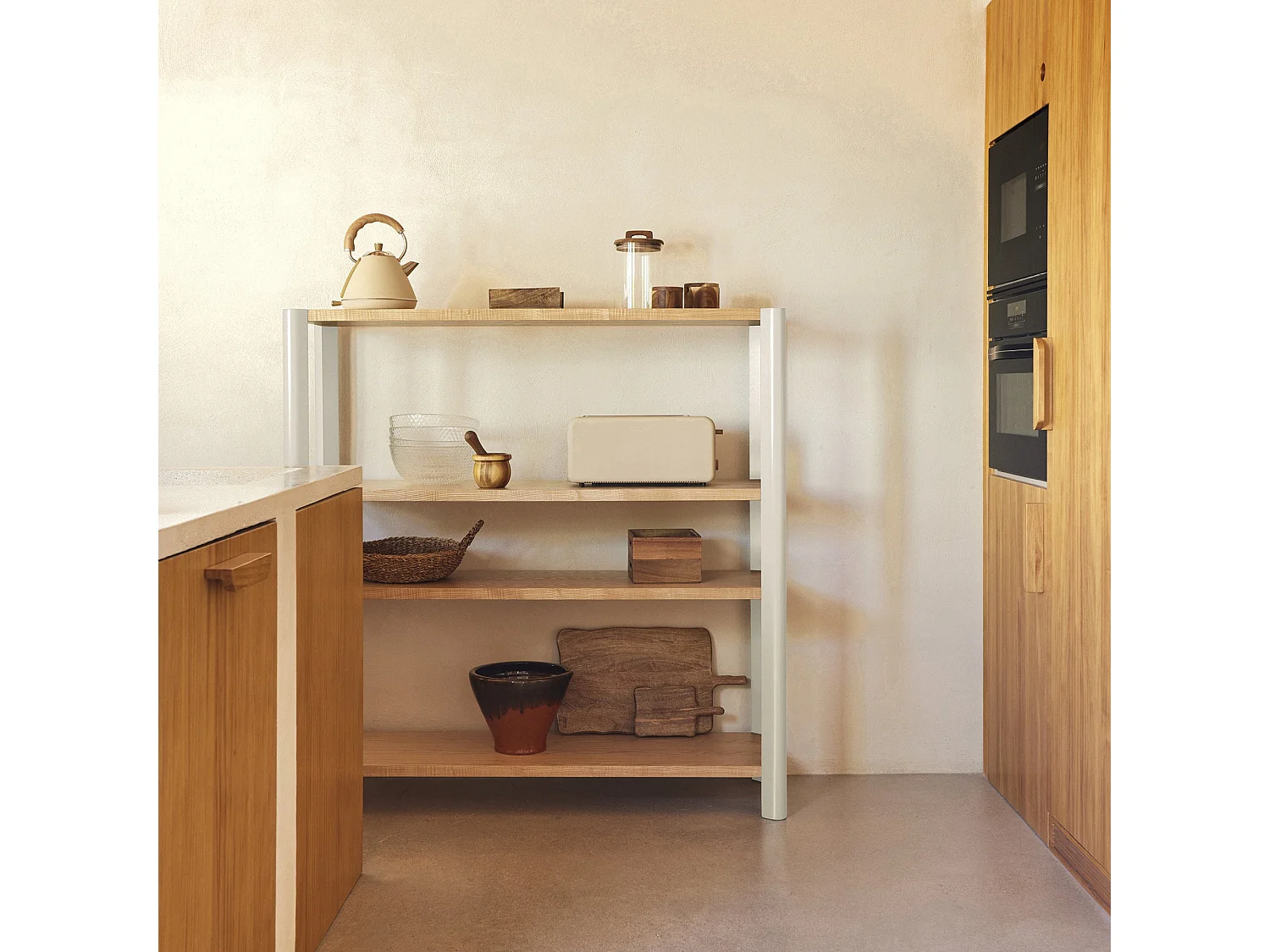 Bibliothèque ouverte 4 étagères 125x128 cm