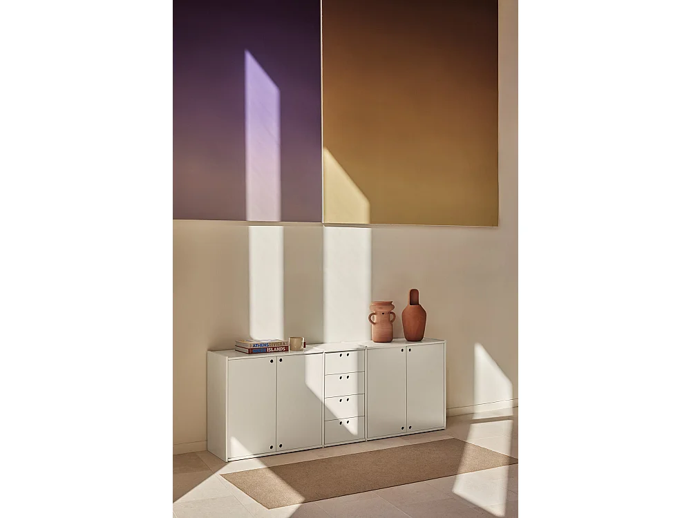 Buffet 4 portes 4 tiroirs 197x80 cm