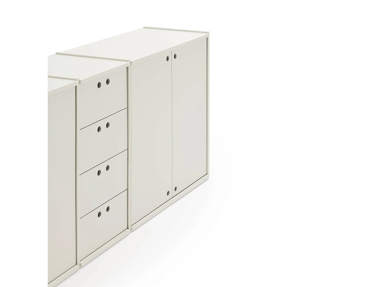 Buffet 4 portes 4 tiroirs 197x80 cm