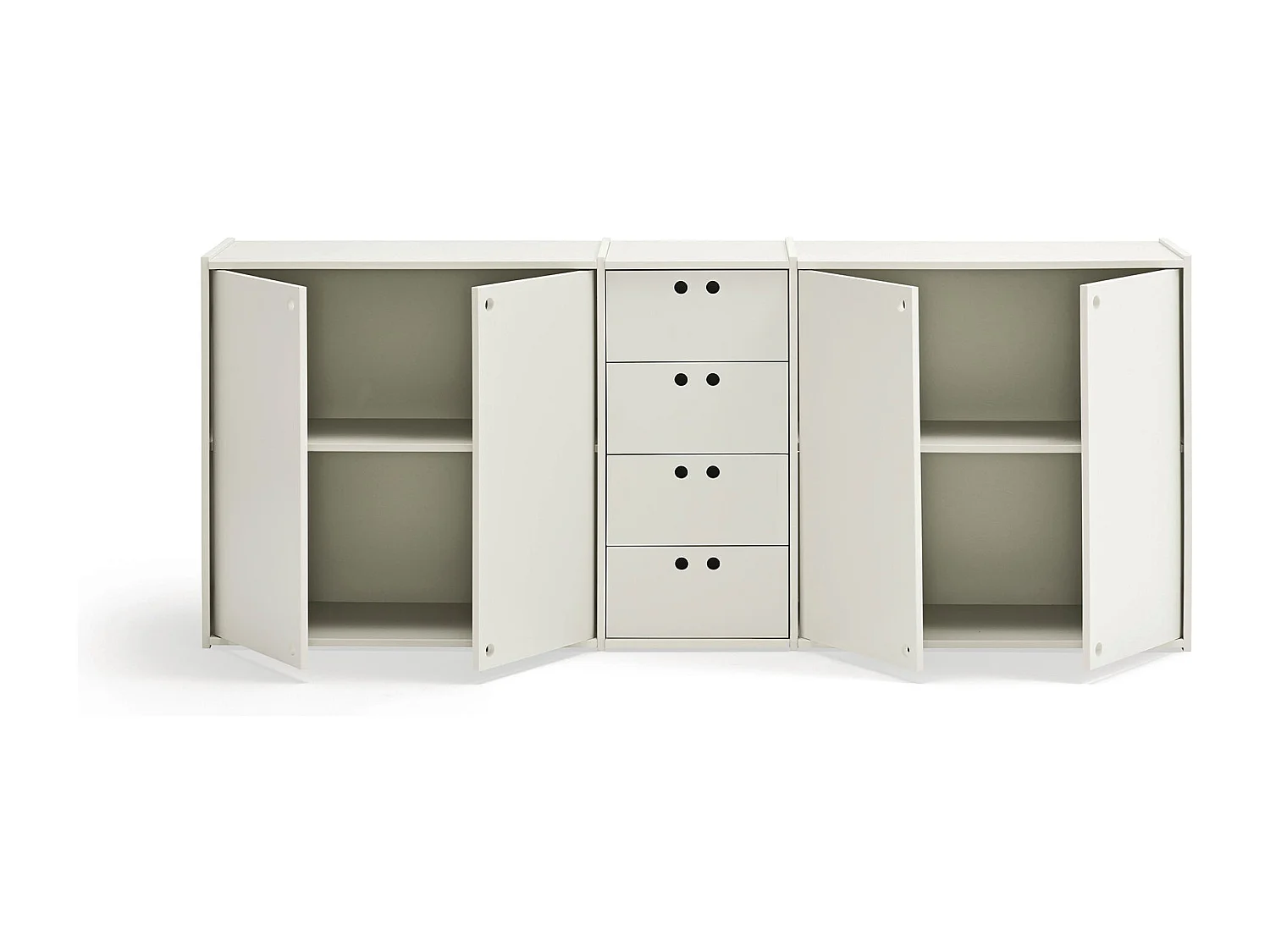 Buffet 4 portes 4 tiroirs 197x80 cm